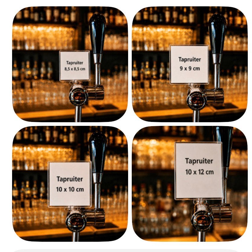 tapruiter tapkaart taplabel, Verzamelen, Ophalen of Verzenden, Nieuw, Reclamebord, Plaat of Schild, Overige merken