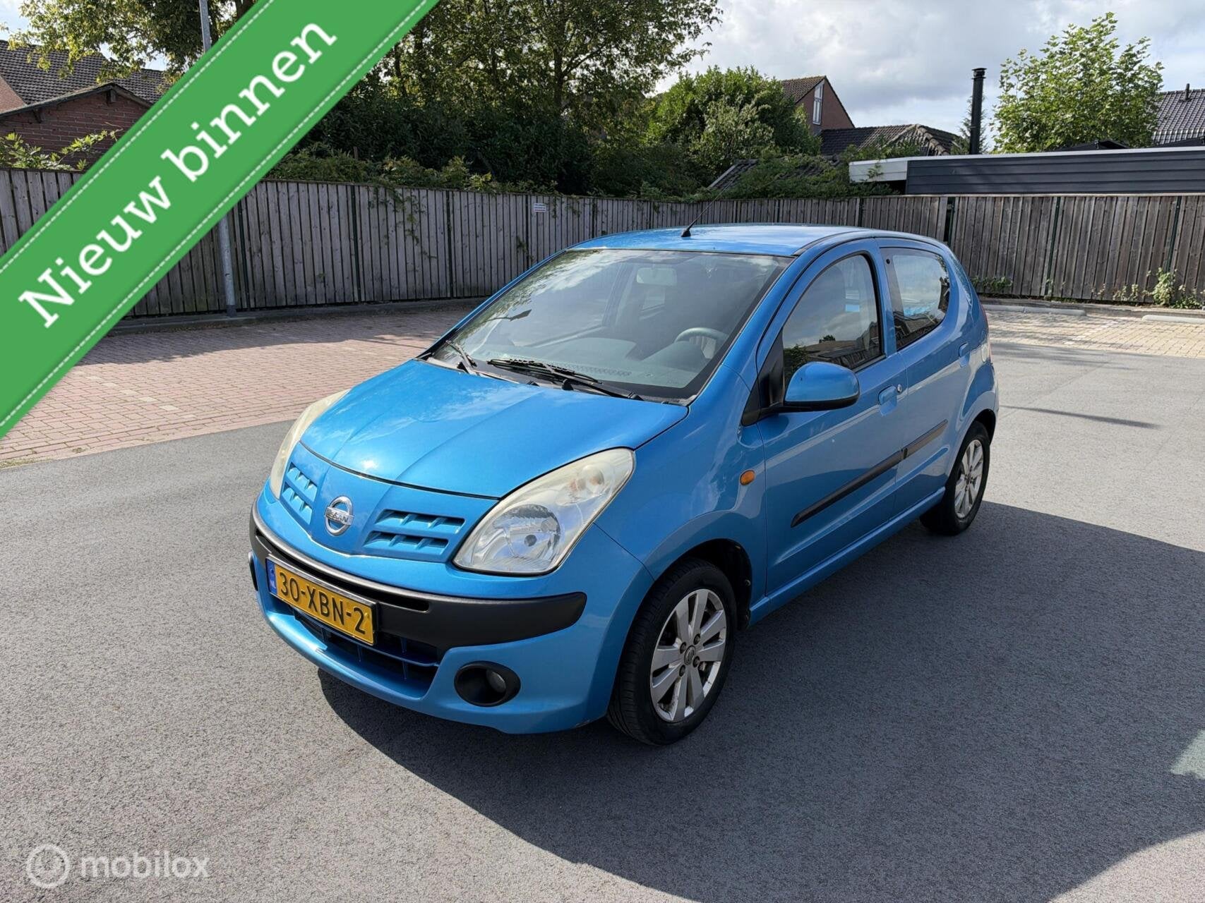Nissan Pixo 1.0 Acenta 2012 airco Nieuwe apk, Auto's, Voorwielaandrijving, Euro 5, Gebruikt, 200 kg