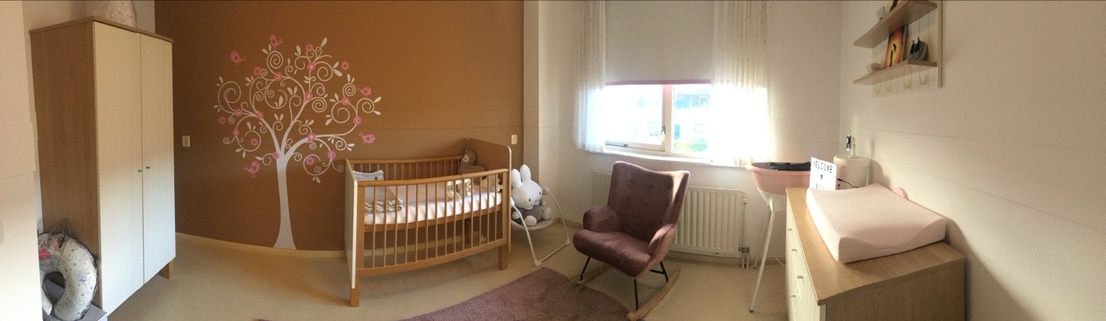 Complete babykamer: ledikant, kast, commode, plank en matras, Ophalen, Gebruikt, Jongetje of Meisje