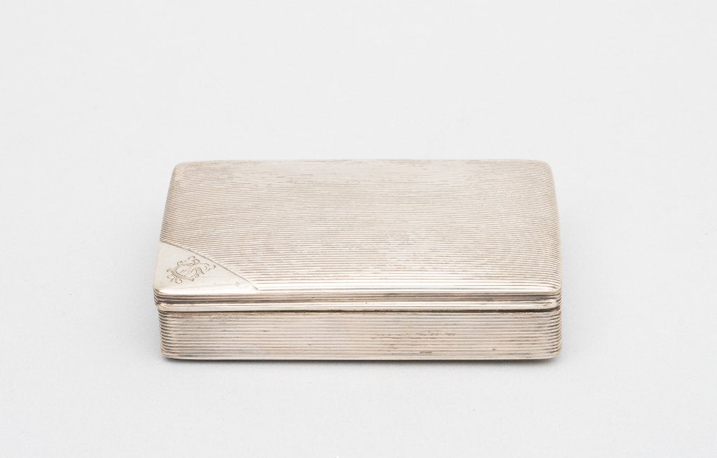 Antiek  zilveren tabaksdoos Schoonhoven 1911 J. Wendels Dz., Antiek en Kunst, Ophalen, Zilver