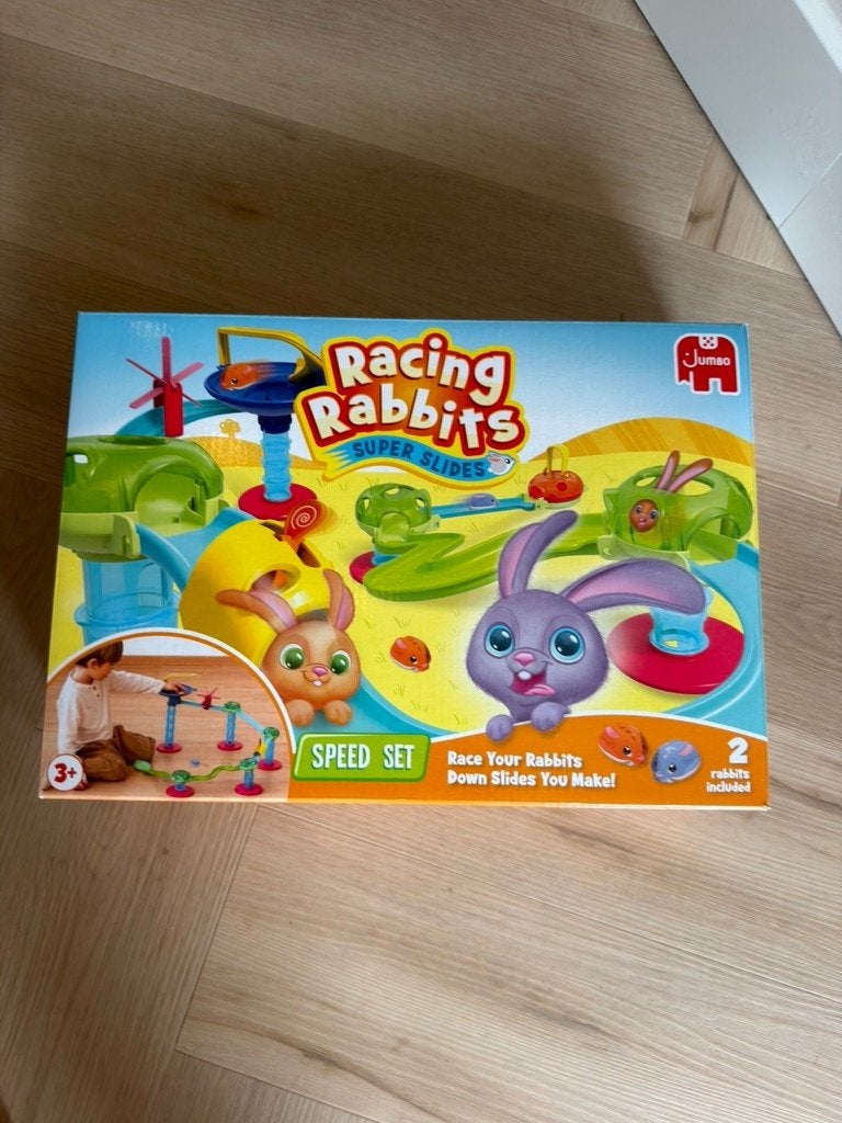 Racing Rabbits Knikkerbaan Super Slides Speed Set – compleet, Ophalen of Verzenden, Zo goed als nieuw, Overige merken