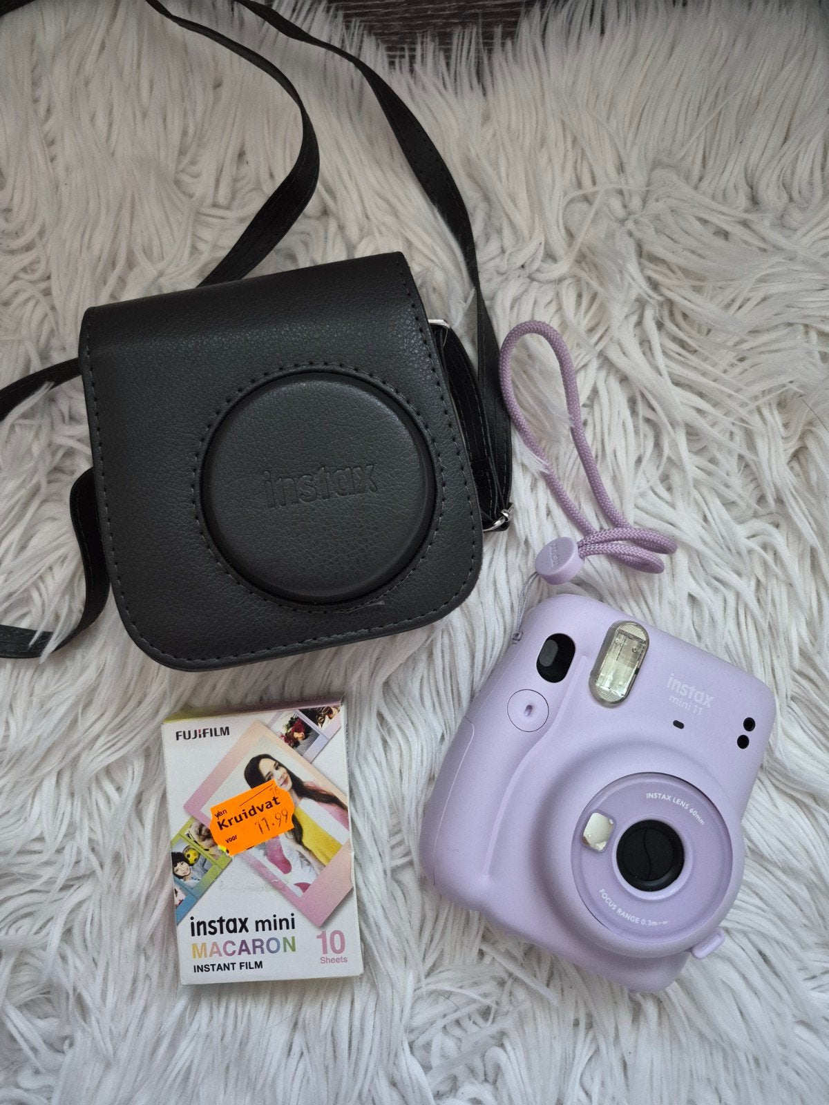 Fujifilm Instax Mini 11 Instant Camera - Hoes + foto's, Ophalen, Zo goed als nieuw, Geen optische zoom