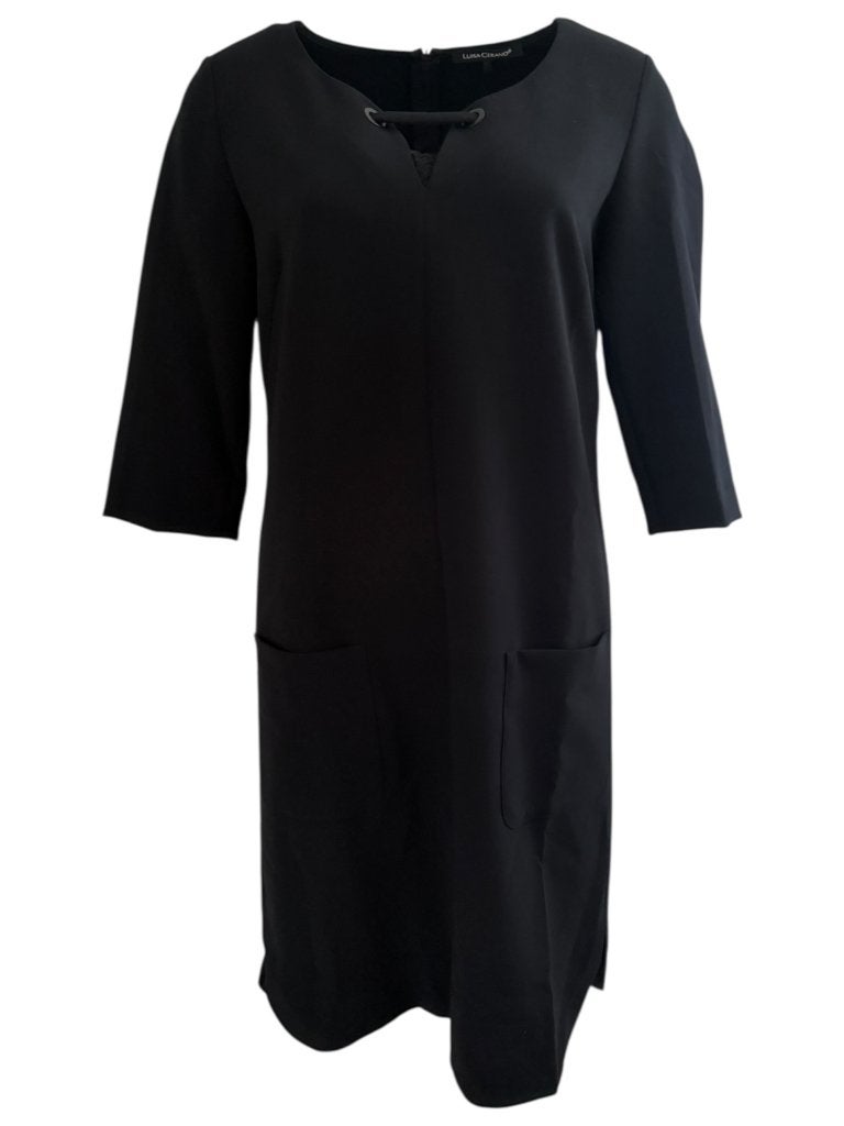 Luisa Cerano jurk M, Kleding | Dames, Jurken, Maat 38/40 (M), Zwart, Ophalen of Verzenden, Zo goed als nieuw