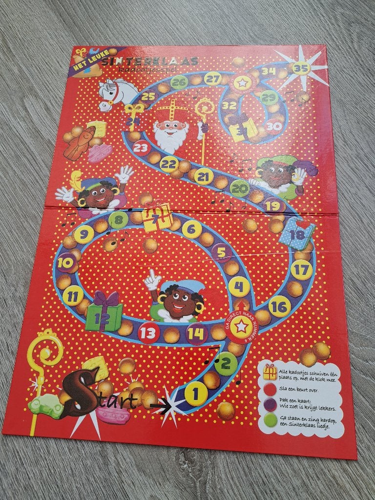 sinterklaas bordspel met opdrachten, Ophalen of Verzenden, Gebruikt