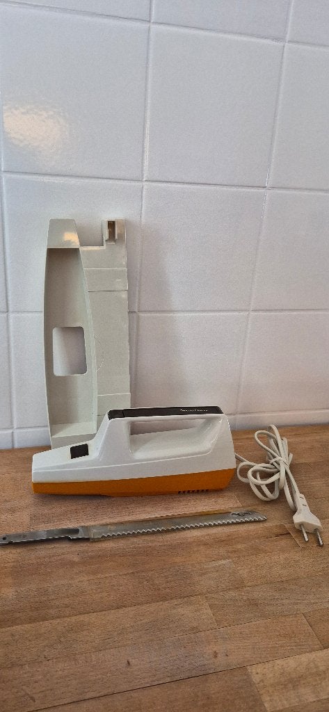 vintage Moulinex elektrisch mes uit de jaren '70 oranje, Overige typen, Ophalen of Verzenden, Oranje, Overige merken