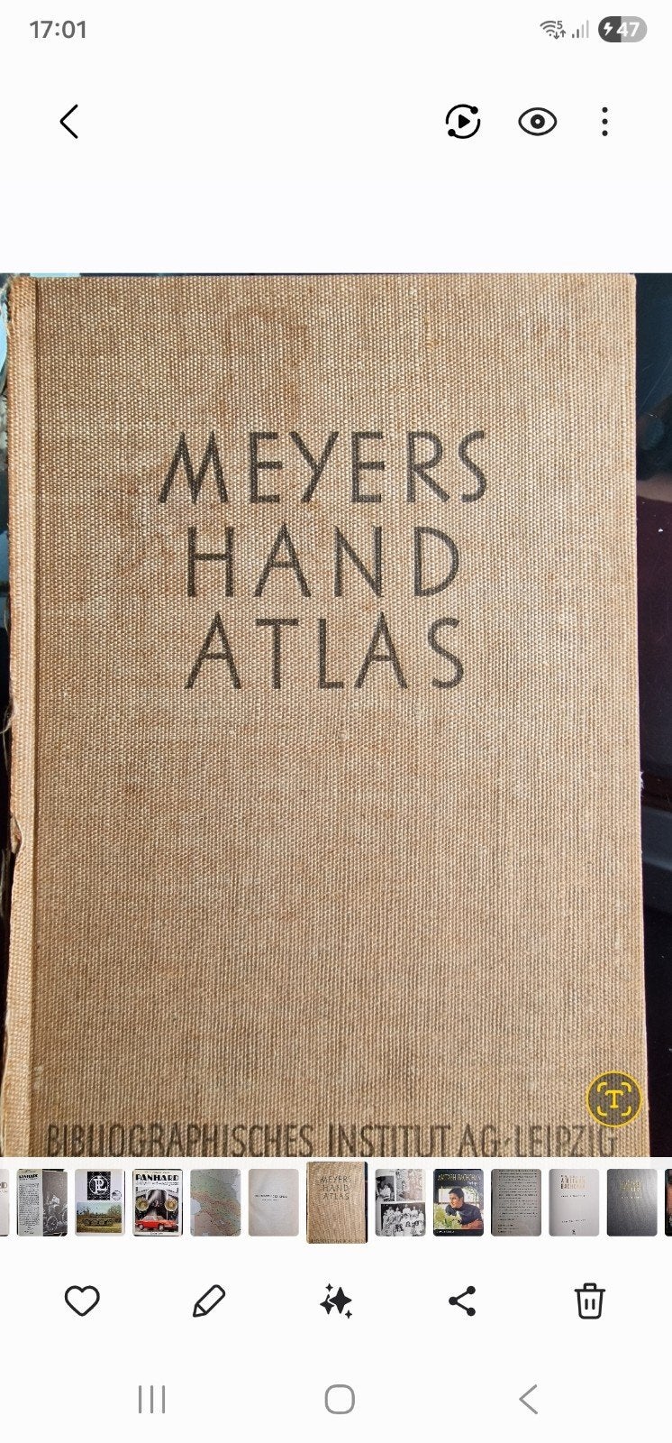 Meyers Hand-Atlas - 1933 - Dr. Edgar Lehmann, Ophalen of Verzenden, Gelezen