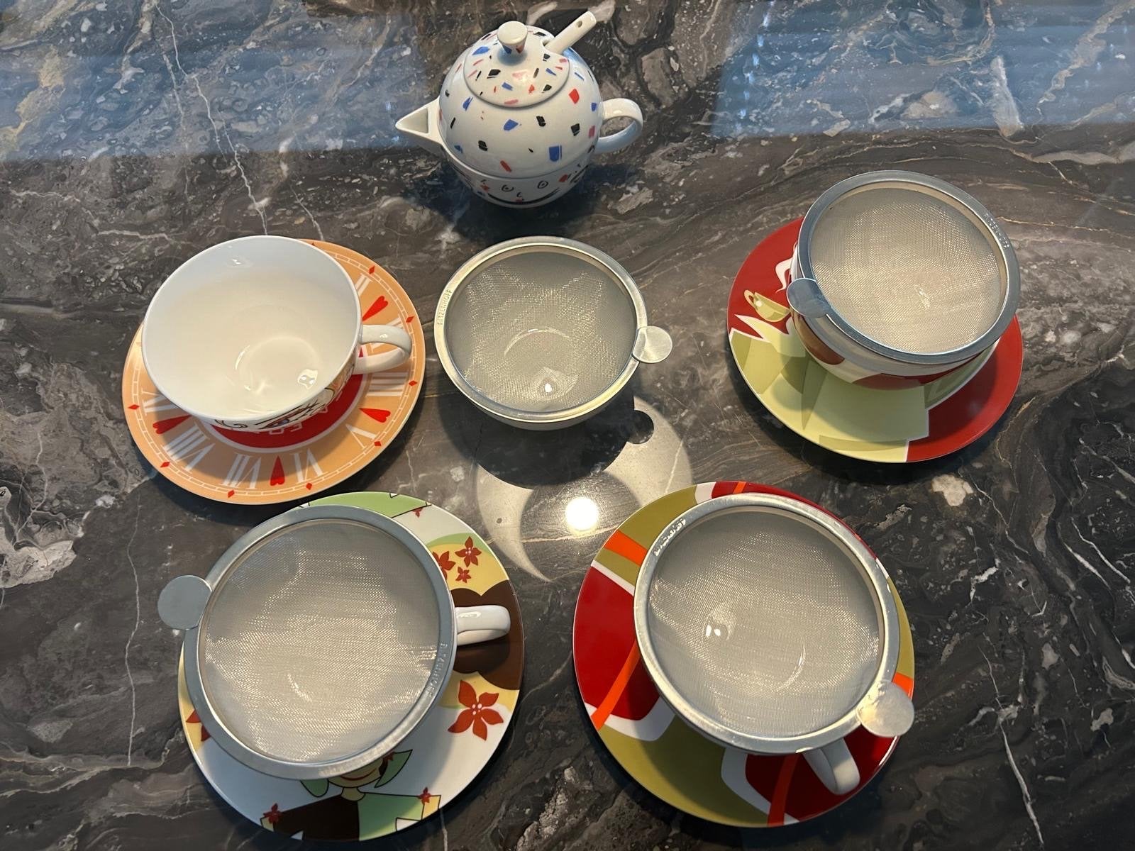 Ritzenhoff My Tea theeservies 4 kopjes en suikerpot en melk, Huis en Inrichting, Keuken | Servies, Overige merken, Ophalen of Verzenden