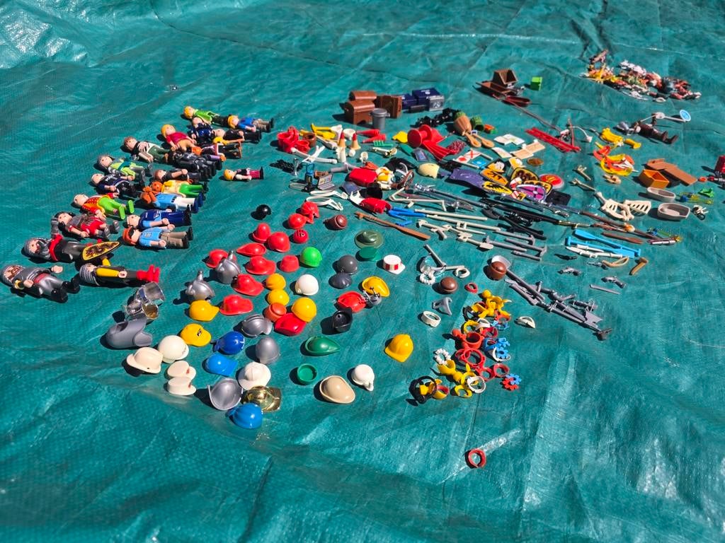 Grote partij Playmobil poppetjes en accessoires, Ophalen, Gebruikt, Los playmobil