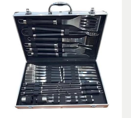 Nieuw 33-delige BBQ-set in koffer, Ophalen of Verzenden, Nieuw