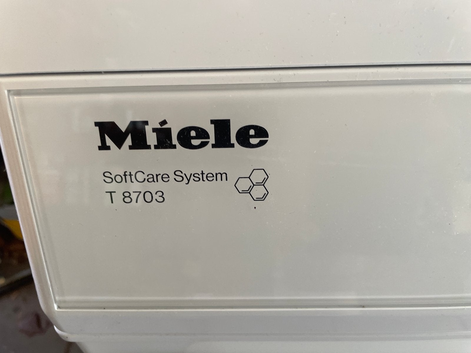Miele T 8703 SoftCare System Wasdroger in uitstekende staat, 6 tot 8 kg, Gebruikt, Luchtafvoer, Ophalen of Verzenden