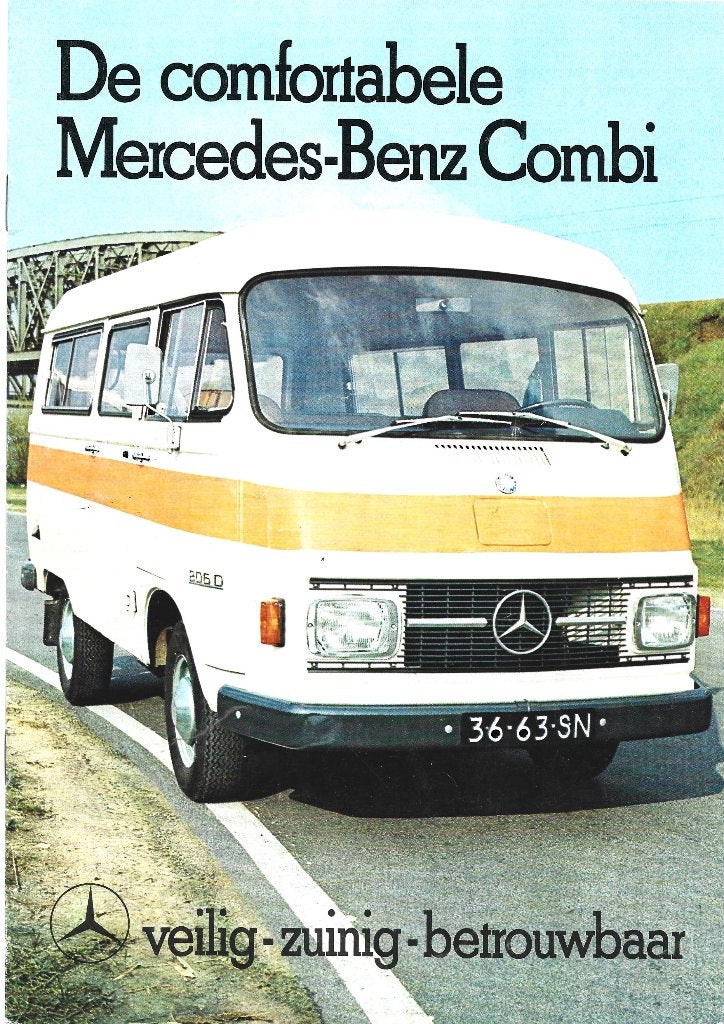 Mercedes Benz Combi bus bestelwagen brochure (MB016), Verzenden, Zo goed als nieuw, Mercedes