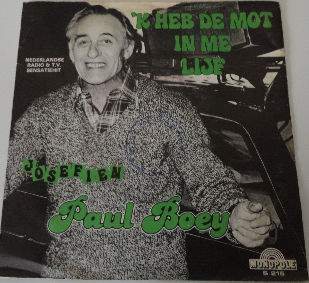 Paul Boey > 'k heb de mot in me lijf, Ophalen of Verzenden, Gebruikt, 7 inch, Nederlandstalig