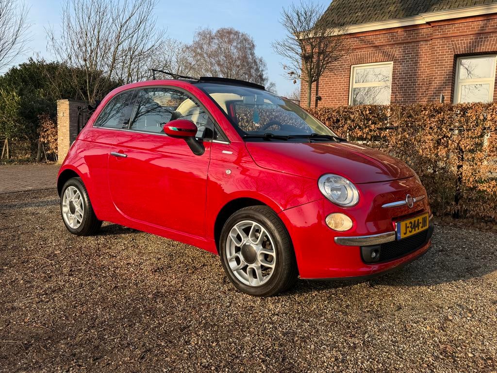 Fiat 500 1.2 C 2010 Rood, Auto's, Fiat, Voorwielaandrijving, 4 cilinders, Handgeschakeld, Particulier