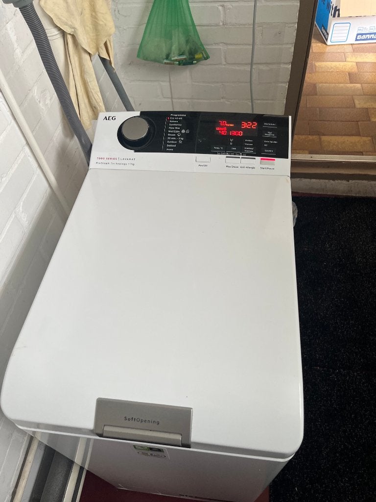 AEG BOVENLADER 7000 SERIES LAVAMAT, Ophalen, Bovenlader, Zo goed als nieuw, Energieklasse A of zuiniger
