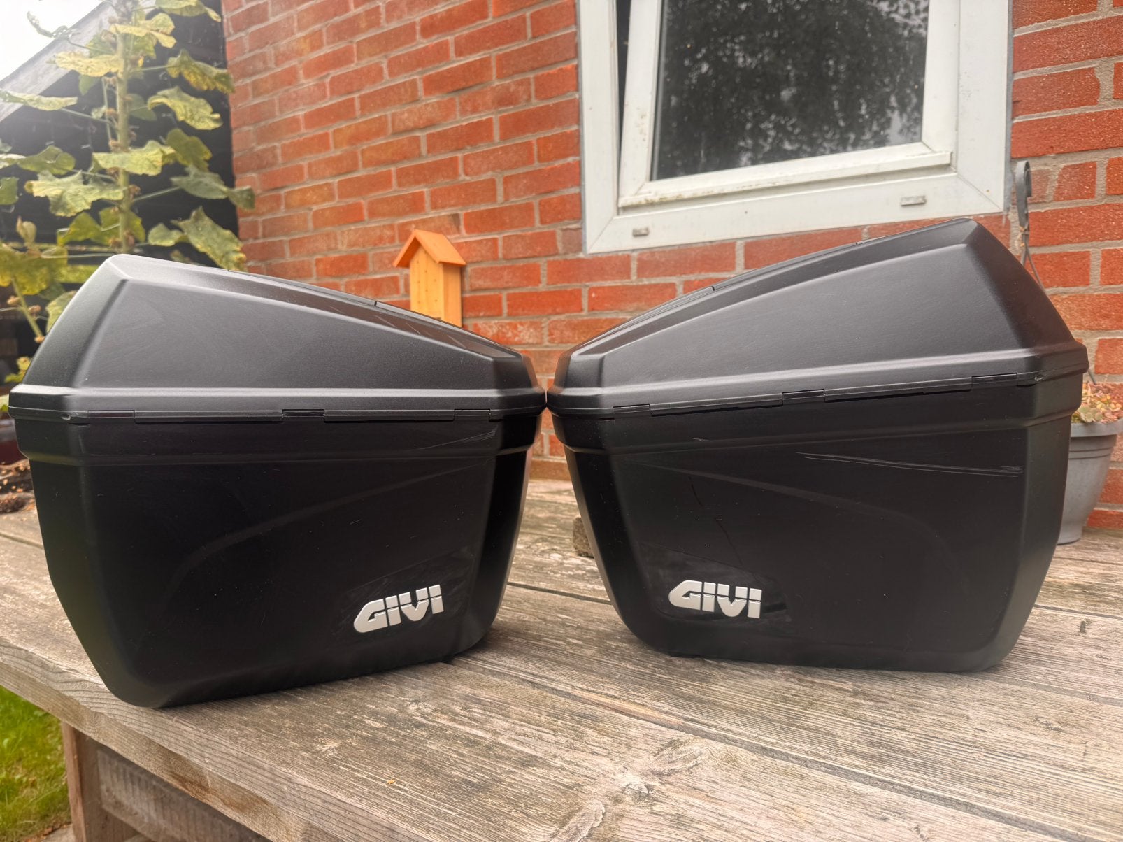 Set zijkoffers Givi E22 zwart, Ophalen of Verzenden, Zo goed als nieuw