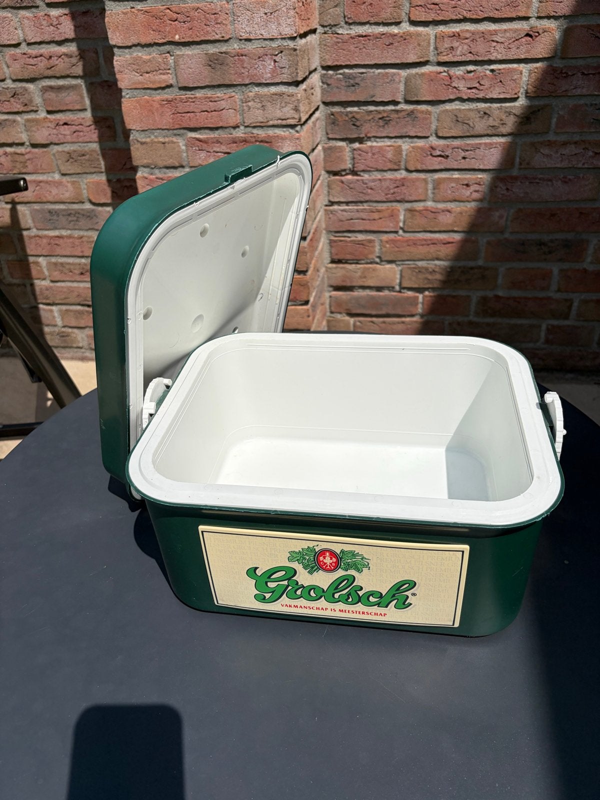 Vintage Grolsch Koelbox - Perfect voor Picknicks en Feestjes, Ophalen of Verzenden, Gebruikt, Koelbox, Koelelement