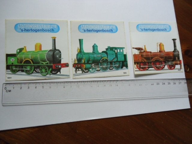 sticker oud den Bosch trein ns locomotief hertogenbosch 3x, Verzamelen, Ophalen of Verzenden, Zo goed als nieuw, Bedrijf of Vereniging