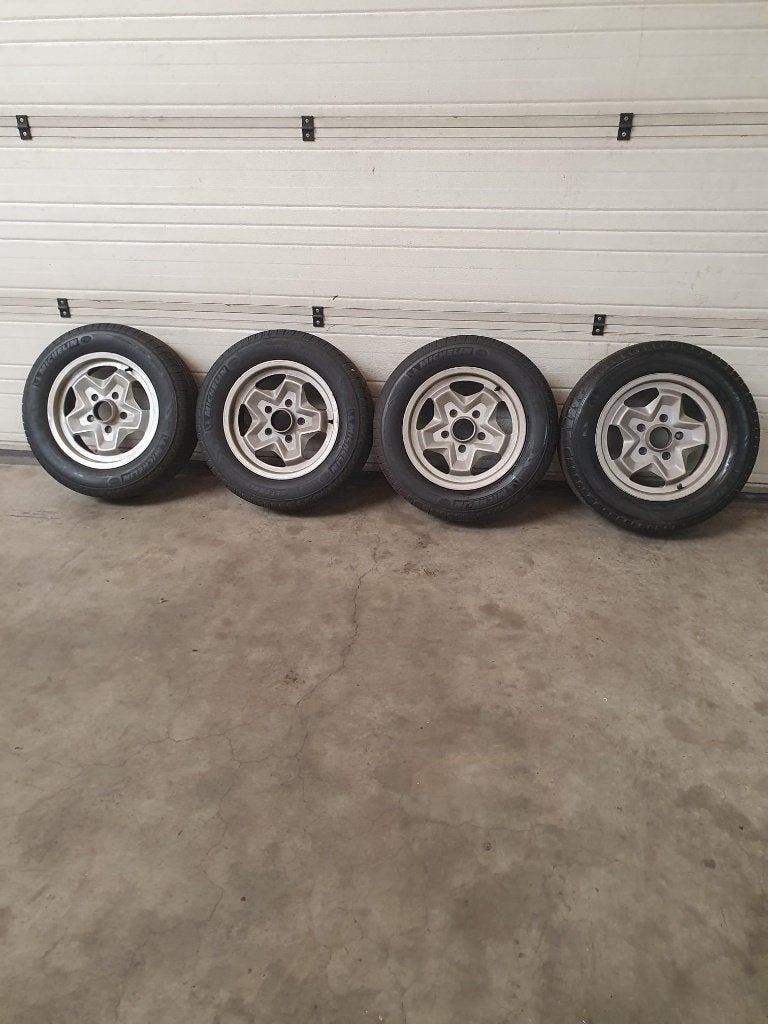 Originele Porsche ATS Cookie Cutter 6J15 ET36 met banden, Ophalen, Gebruikt, 15 inch, Banden en Velgen