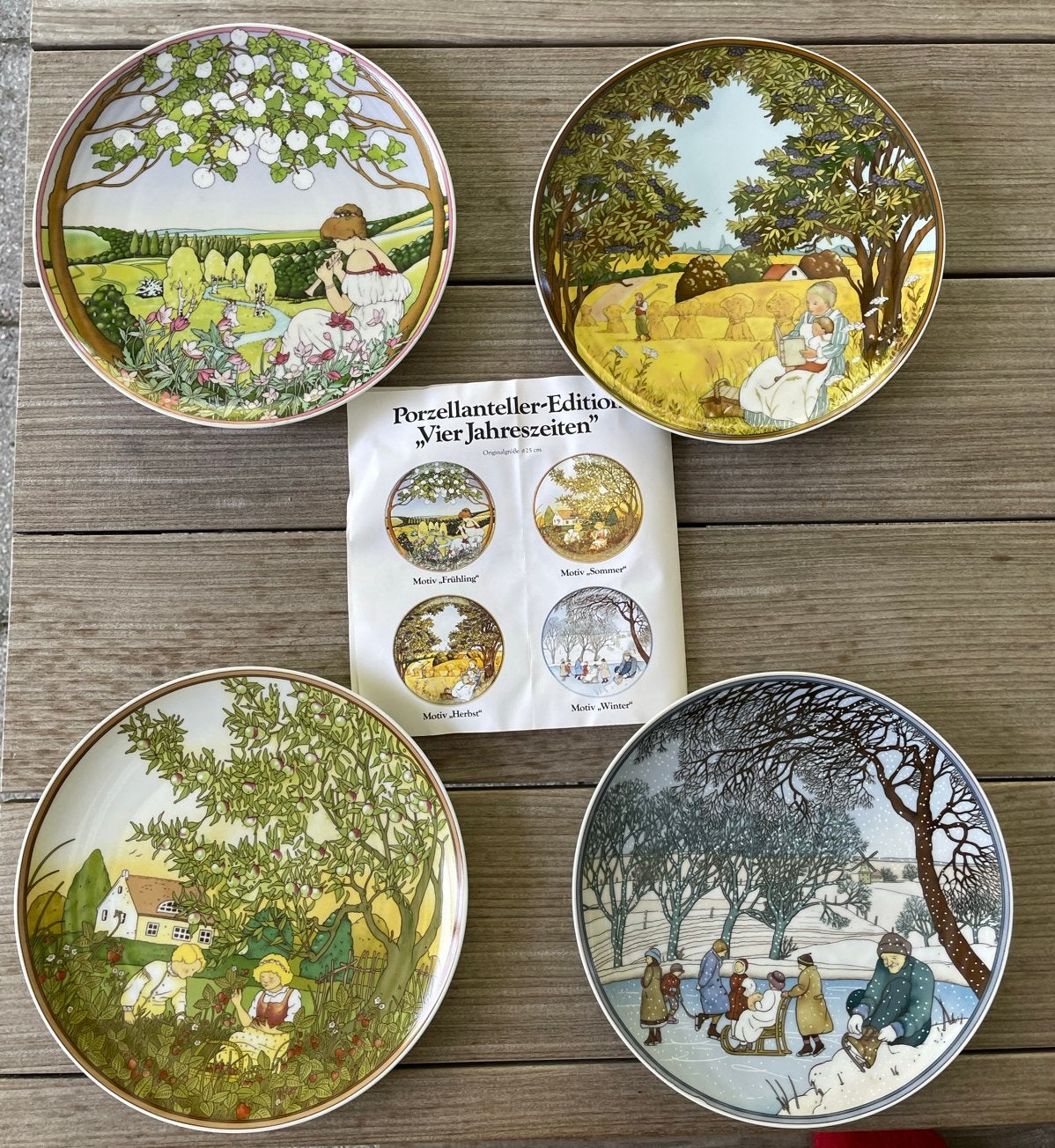 Villeroy & Boch Heinrich Sierborden 'Vier Jaargetijden' (197, Ophalen of Verzenden