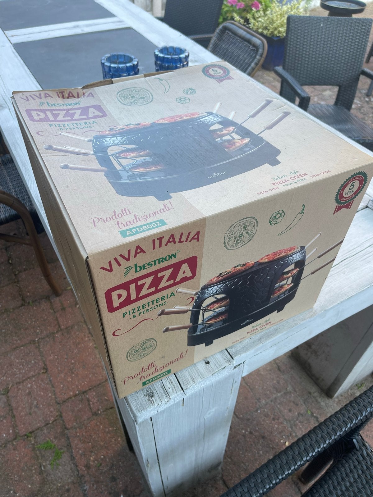 Bestron Viva Italia Pizzarette - 8 personen, Ophalen, Minder dan 45 cm, Overige merken, Pizzaoven