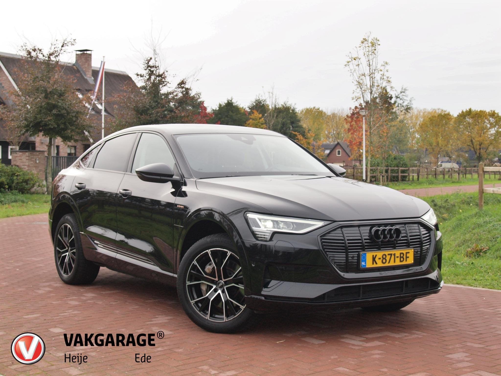 Audi e-tron Sportback 55 quattro edition 95 kWh | SOH 92% |, Automaat, Stof, Zwart, 95 kWh