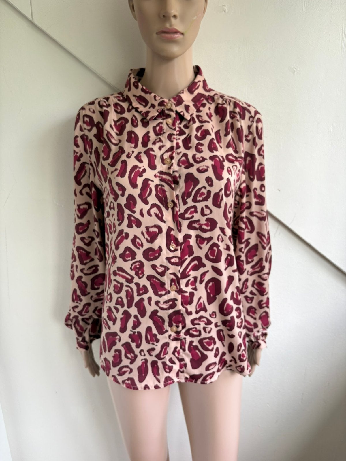 Fabienne Chapot Mira blouse maat M roze bordeaux rood, Ophalen of Verzenden, Zo goed als nieuw, Maat 38/40 (M), Rood