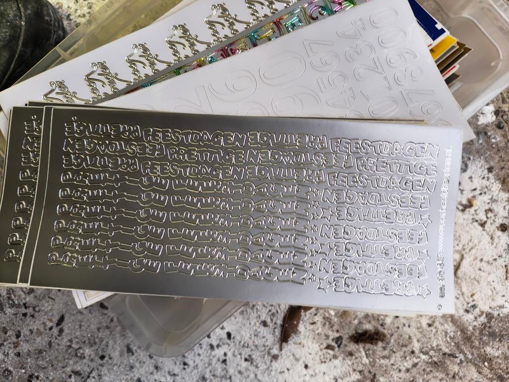 Verschillende vellen met stickers, Ophalen of Verzenden
