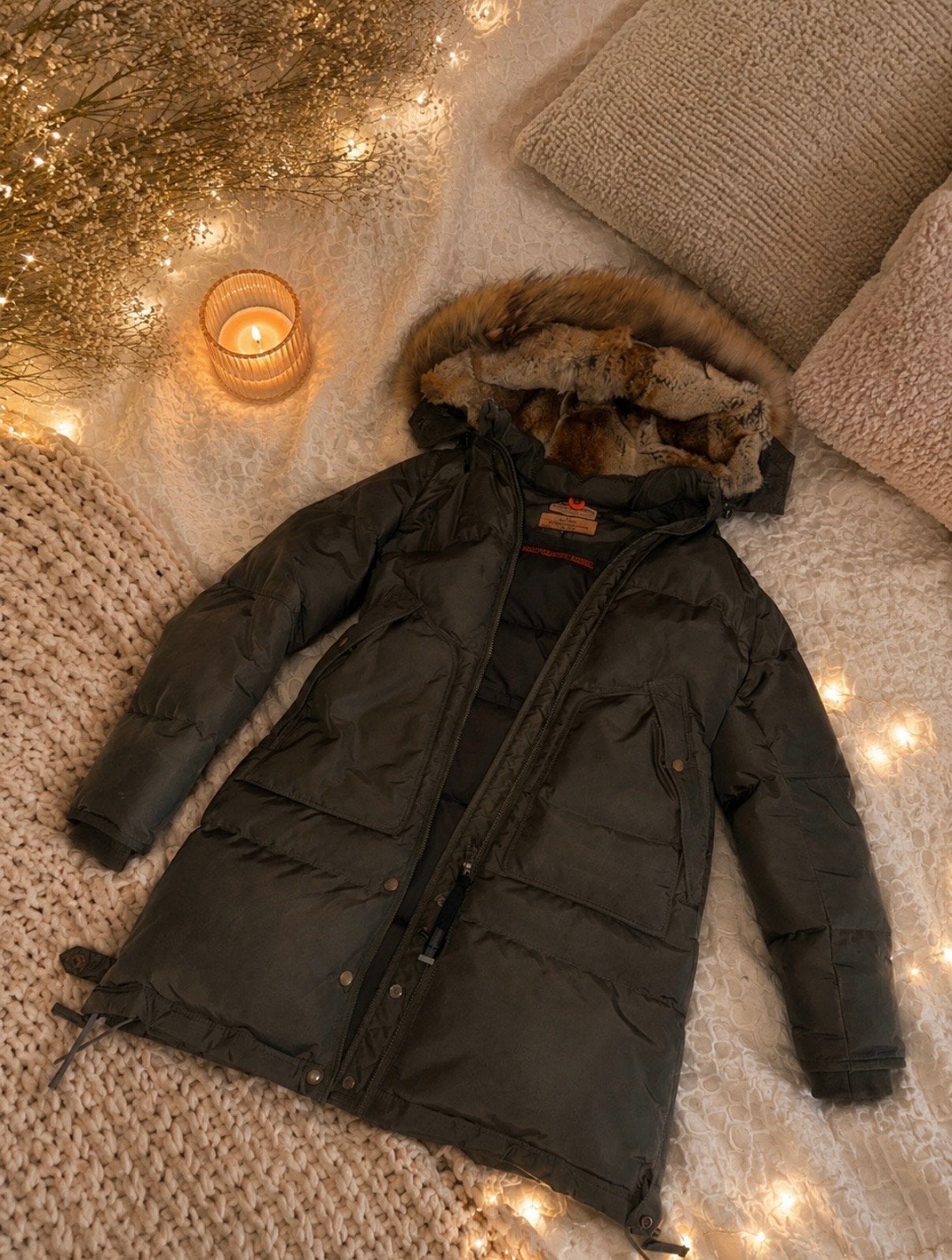 Parajumpers jas - Zo goed als nieuw, Kleding | Dames, Ophalen, Zo goed als nieuw, Maat 34 (XS) of kleiner, Groen