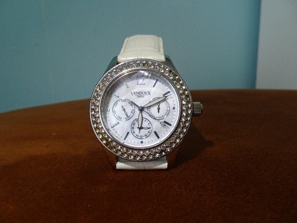 Vendoux Paris dames horloge., Overige merken, Overige materialen, Gebruikt, Polshorloge