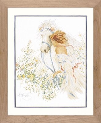 Borduurpakket horse and flower pn0007952, ., Nieuw, Ophalen of Verzenden, .