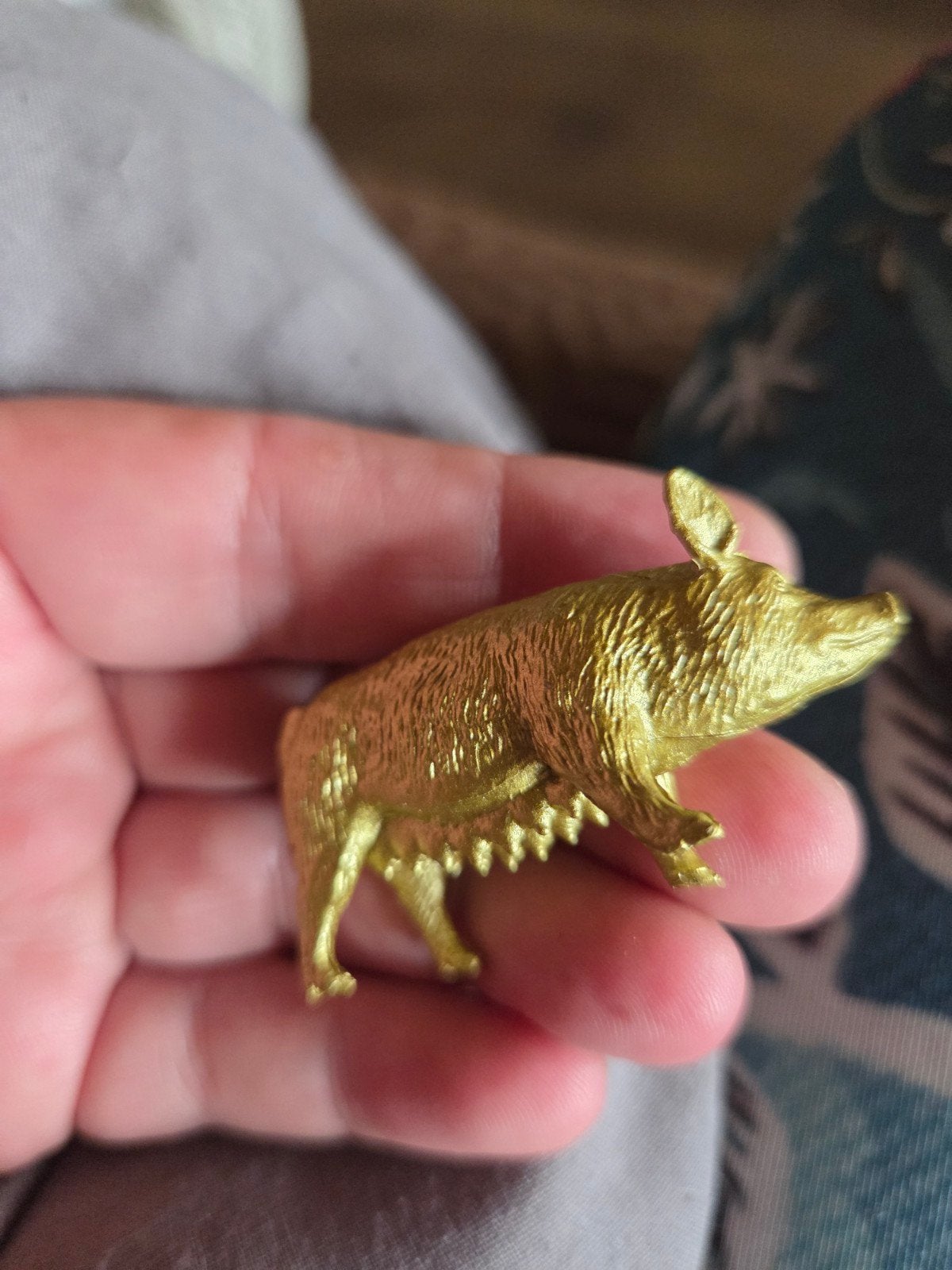 Gouden Varken Beeldje van Kunststof, Ophalen of Verzenden, Nieuw