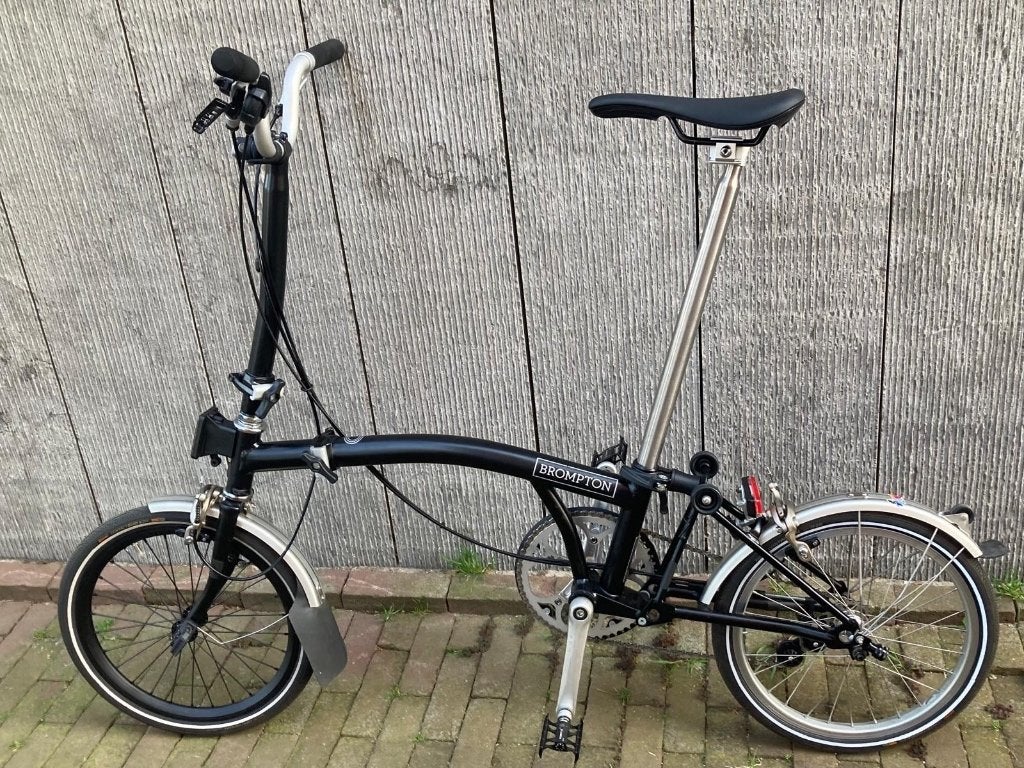 Ultralichte (10,3kg) BROMPTON 4-speed, titanium onderdelen, Fietsen en Brommers, Ophalen, Brompton, 16 tot 18 inch, Versnellingen