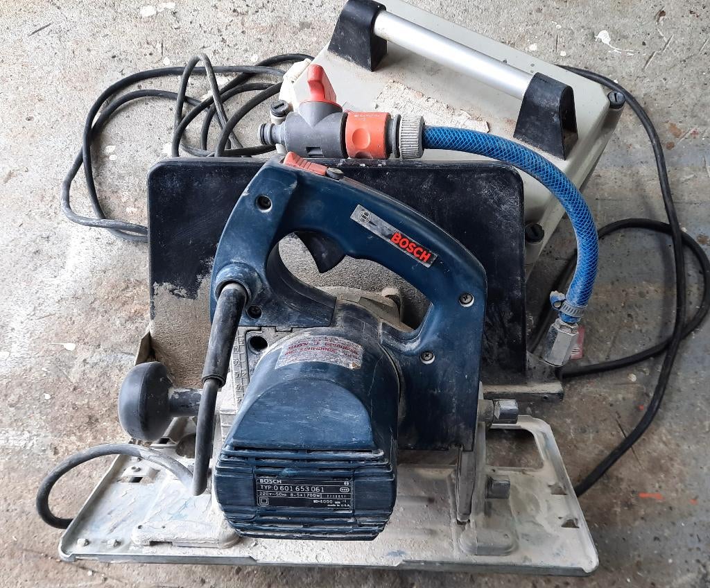 Bosch diamant cirkelzaag met trafo, Gebruikt, Cirkelzaag, Ophalen of Verzenden, 30 tot 70 mm