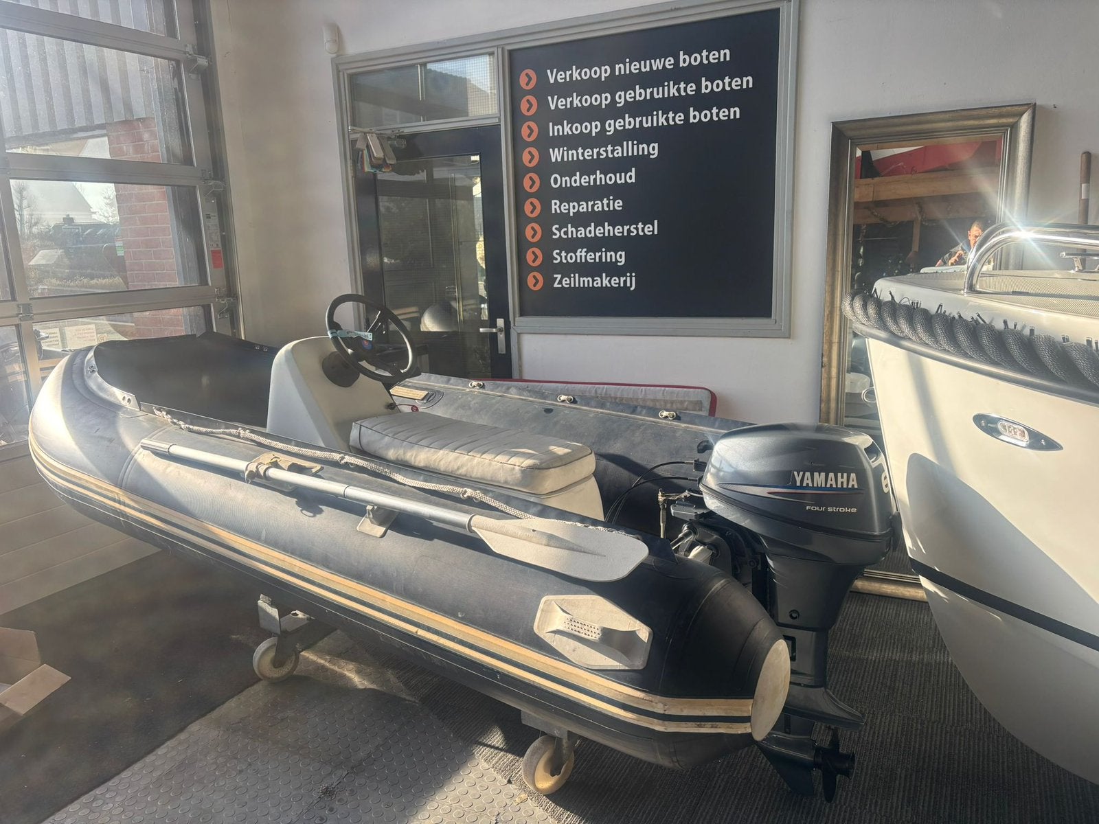 Dragon Rib Yamaha 6 pk, Watersport en Boten, Zo goed als nieuw, Benzine, Overige materialen, Ophalen