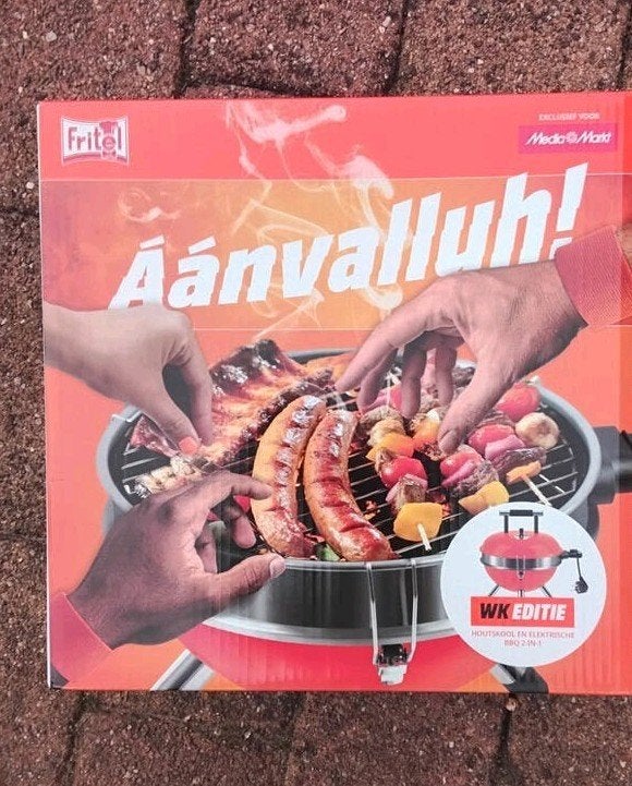 Nieuw: fritel 2 in 1 BBQ houtskool en electrisch, Eén persoon, Kortingskaart