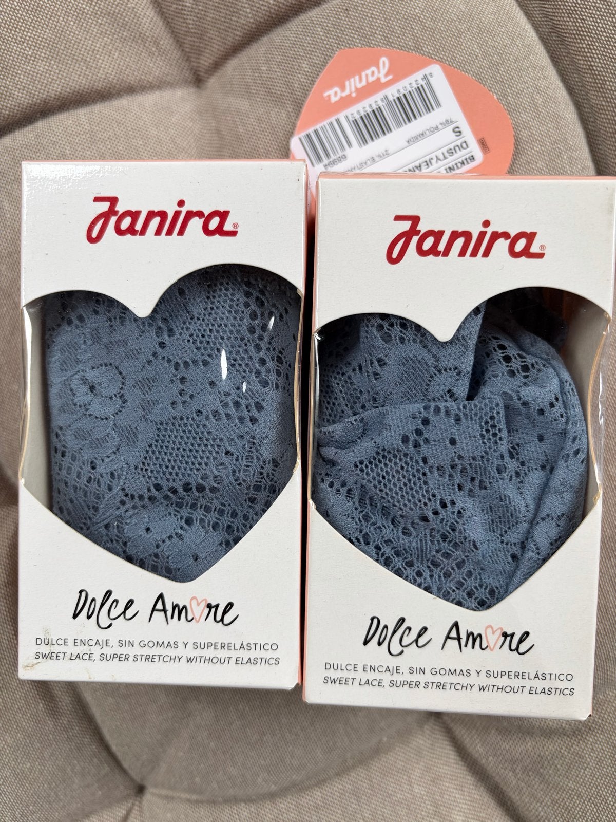 Janira Dolce Amore Bikini Slip - Dusty Jeans Blauw maat S, Kleding | Dames, Ondergoed en Lingerie, Verzenden, Blauw, Slip
