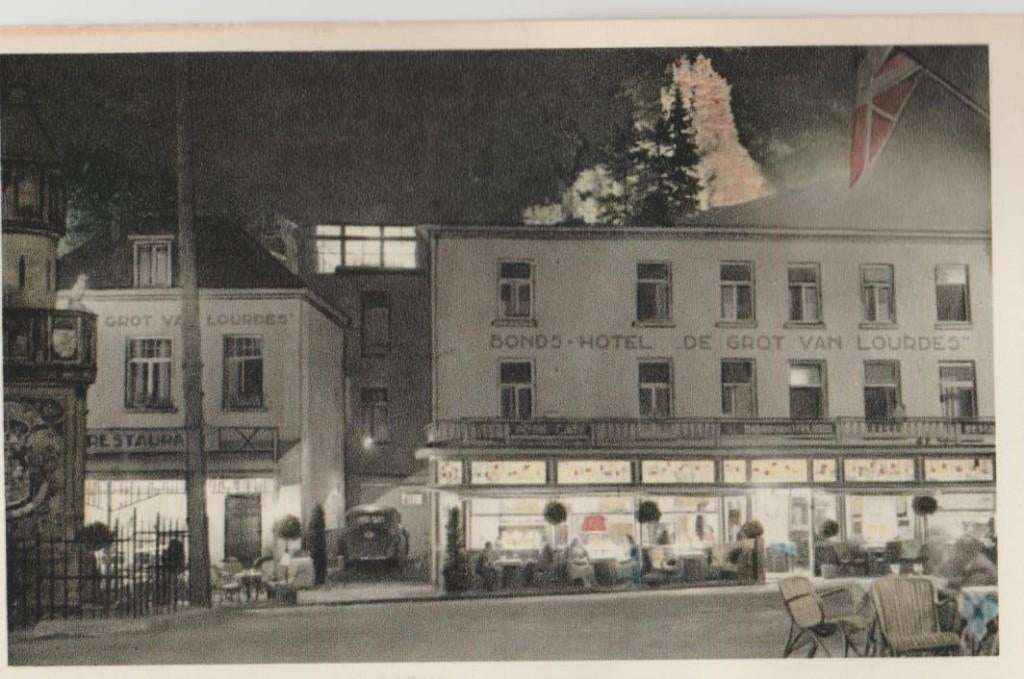 Valkenburg Hotel De Grot van Lourdes. 1954., Verzenden, 1940 tot 1960, Ongelopen, Limburg
