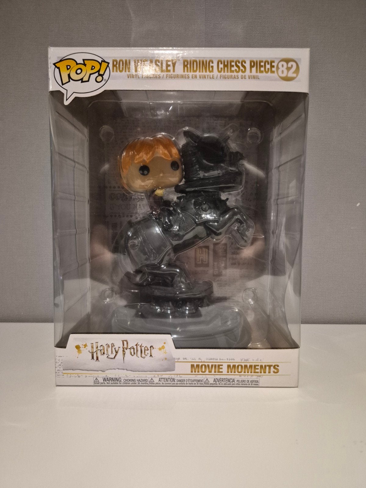 harry potter funko pop ron weasley riding chess piece 82, Verzenden, Zo goed als nieuw