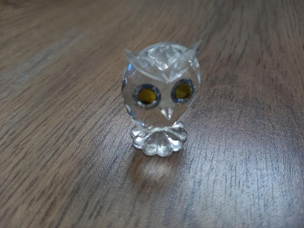 Swarovski Kristallen - Mini-Uil - Beeld, Ophalen of Verzenden, Zo goed als nieuw, Figuurtje
