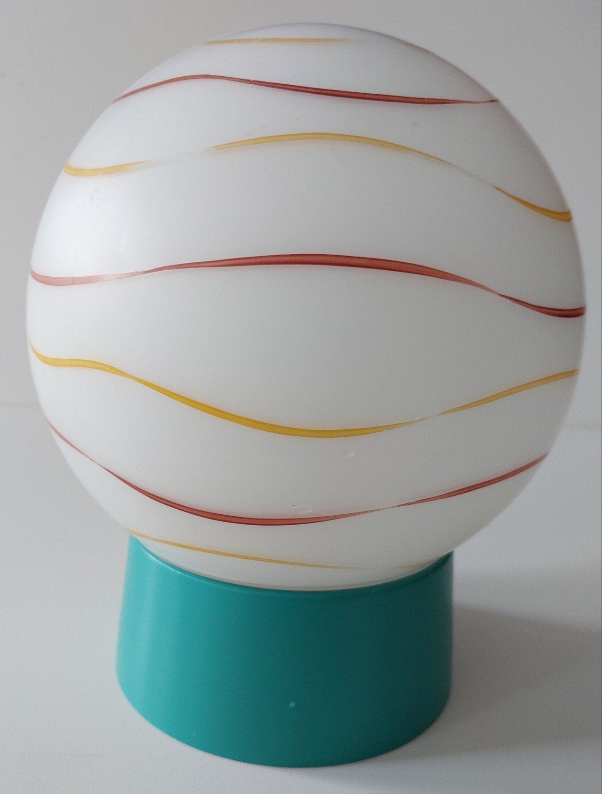Vintage glazen bol. Lamp., Ophalen of Verzenden