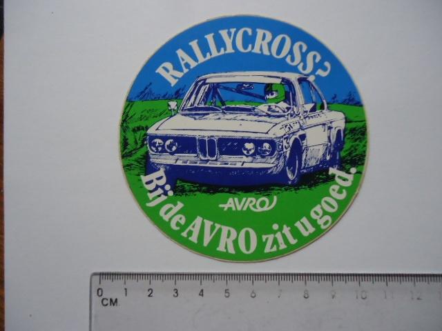 sticker oud BMW Autocross auto cross rallycross auto sport, Verzenden, Zo goed als nieuw, Bedrijf of Vereniging