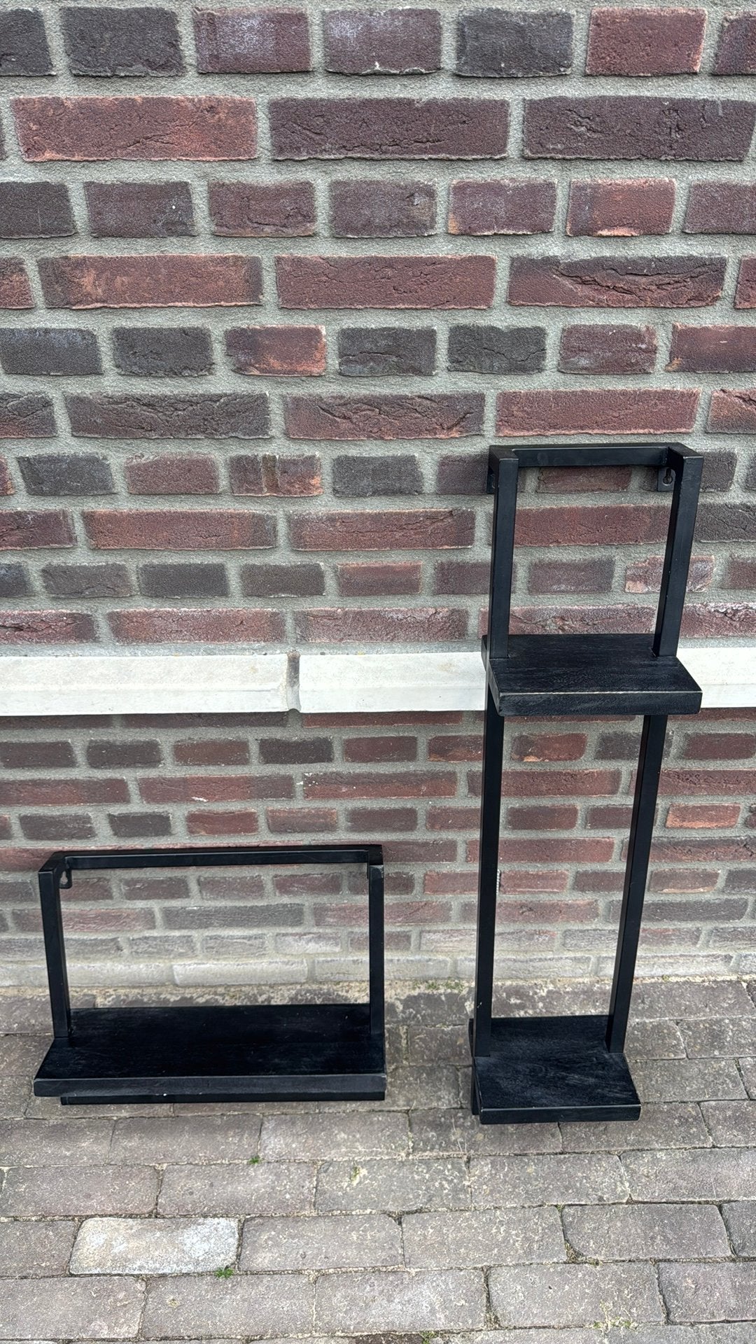 Zwart rek voor accesoires / foto's, Ophalen, Zo goed als nieuw