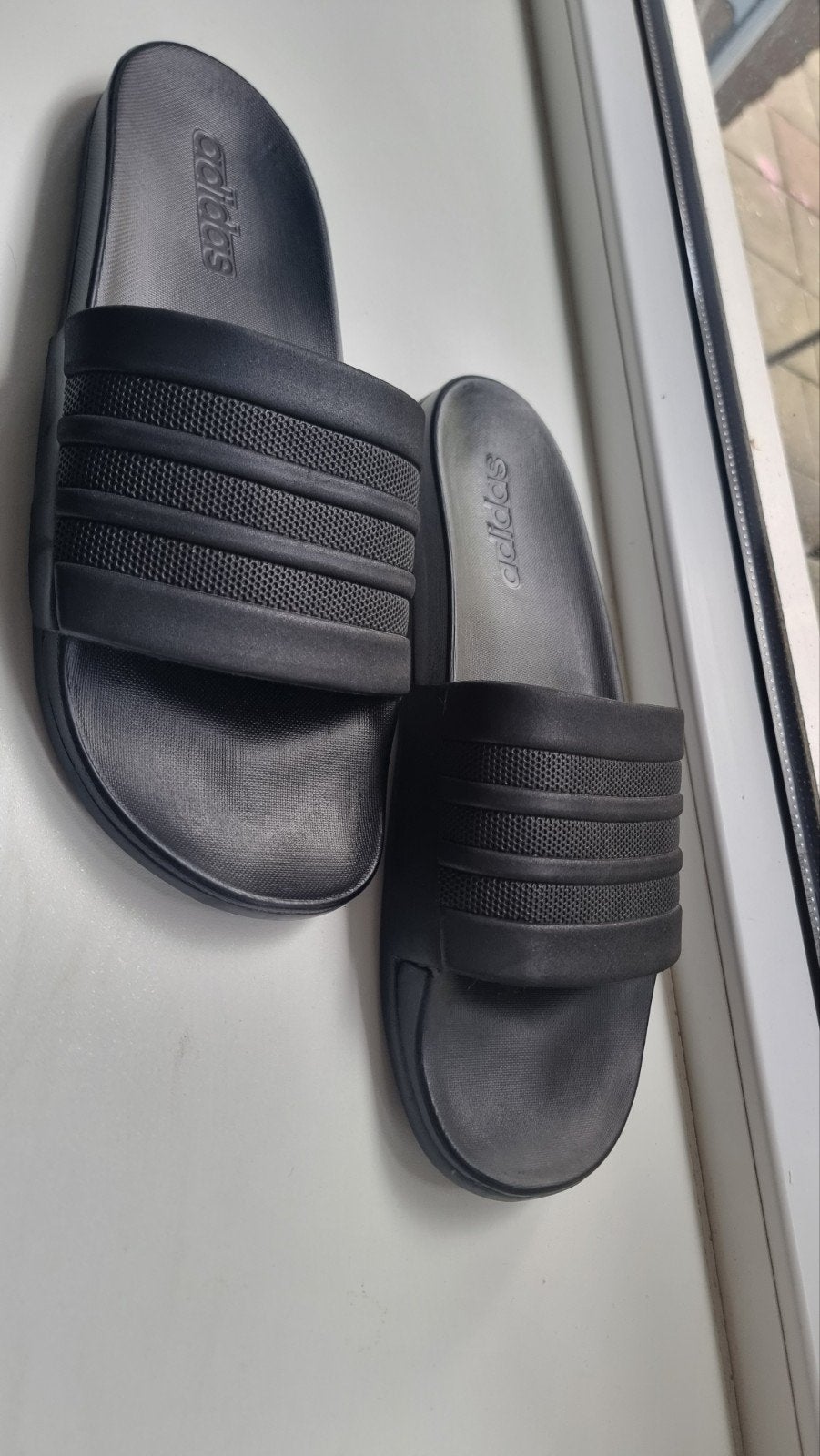 adidas adilette Cloudfoam Plus - Zwart, Ophalen of Verzenden, Nieuw, Zwart, Adidas