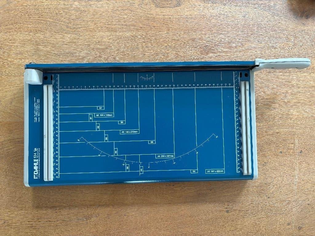 Dahle 534 A3 papiersnijder / hefboomsnijmachine – 46 cm, Ophalen, Gebruikt, Overige typen