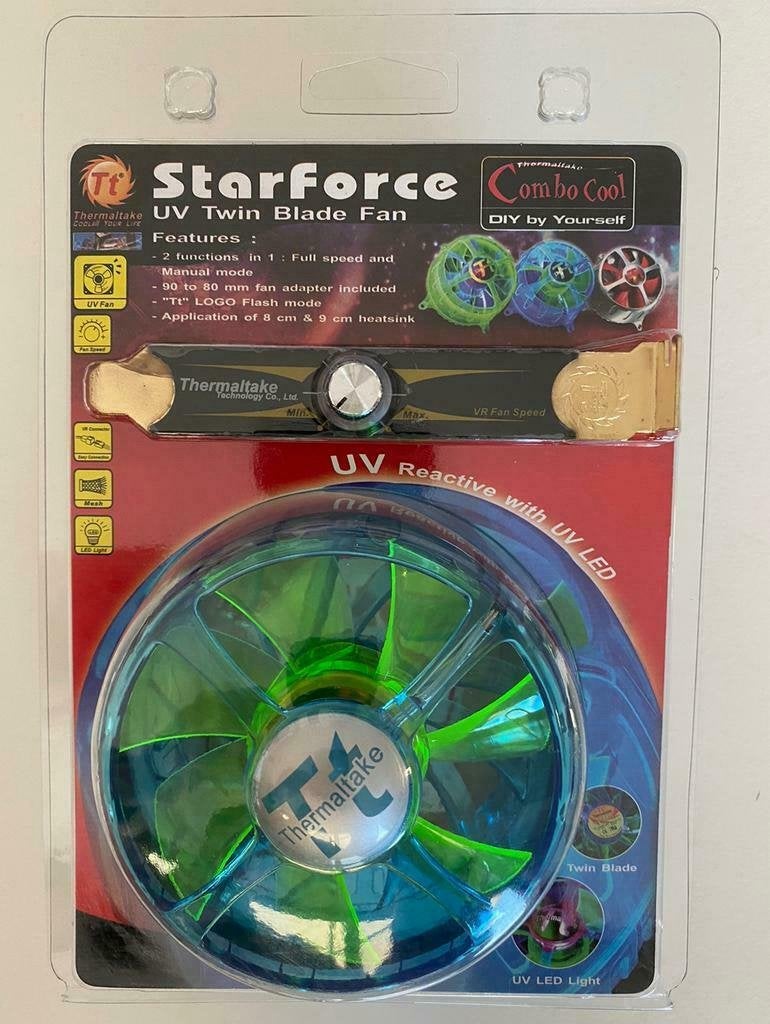 Thermaltake Starforce UV Blue twin blade LED, Ophalen of Verzenden, Thermaltake, NA, NA