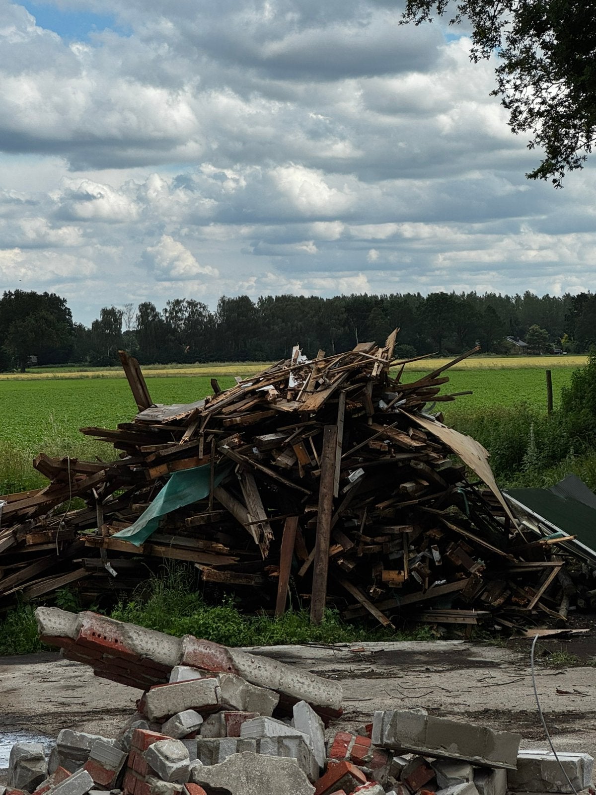 Partijen hardhout/stookhout, Tuin en Terras, Haardhout, 6 m³ of meer, Ophalen, Overige houtsoorten, Blokken