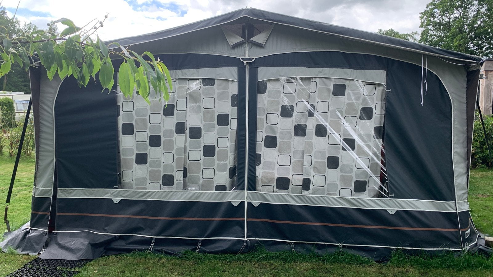 Hypercamp tentdiepte 2.80m omloopmaat 881-910, Ophalen, Gebruikt, Tot en met 4