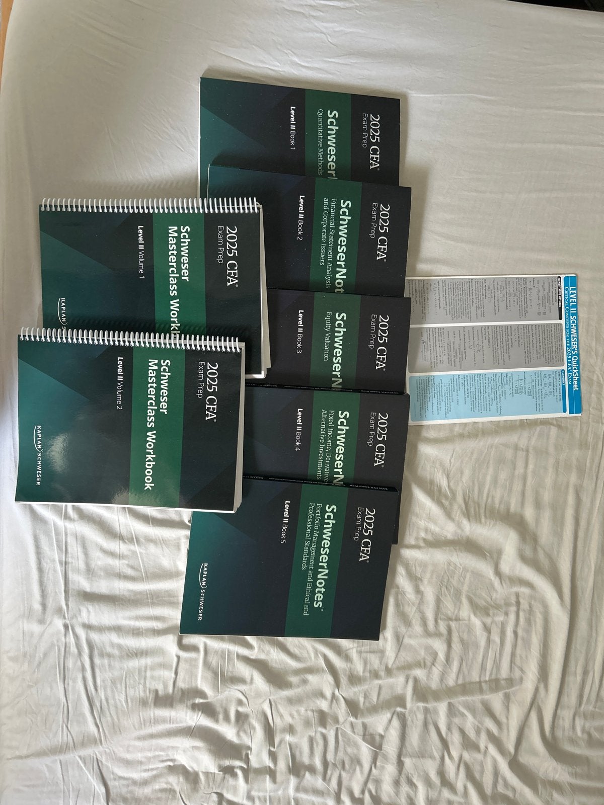 CFA Level II 2025 SchweserNotes & Masterclass Workbook, Boeken, Ophalen of Verzenden, Gamma, Zo goed als nieuw, WO