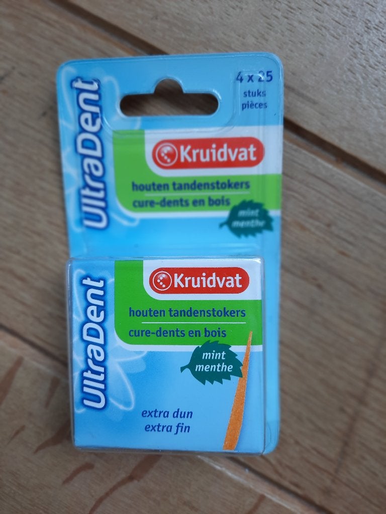 Kruidvat Ultradent Mint Houten Tandenstokers, Ophalen of Verzenden, Nieuw, Overige typen