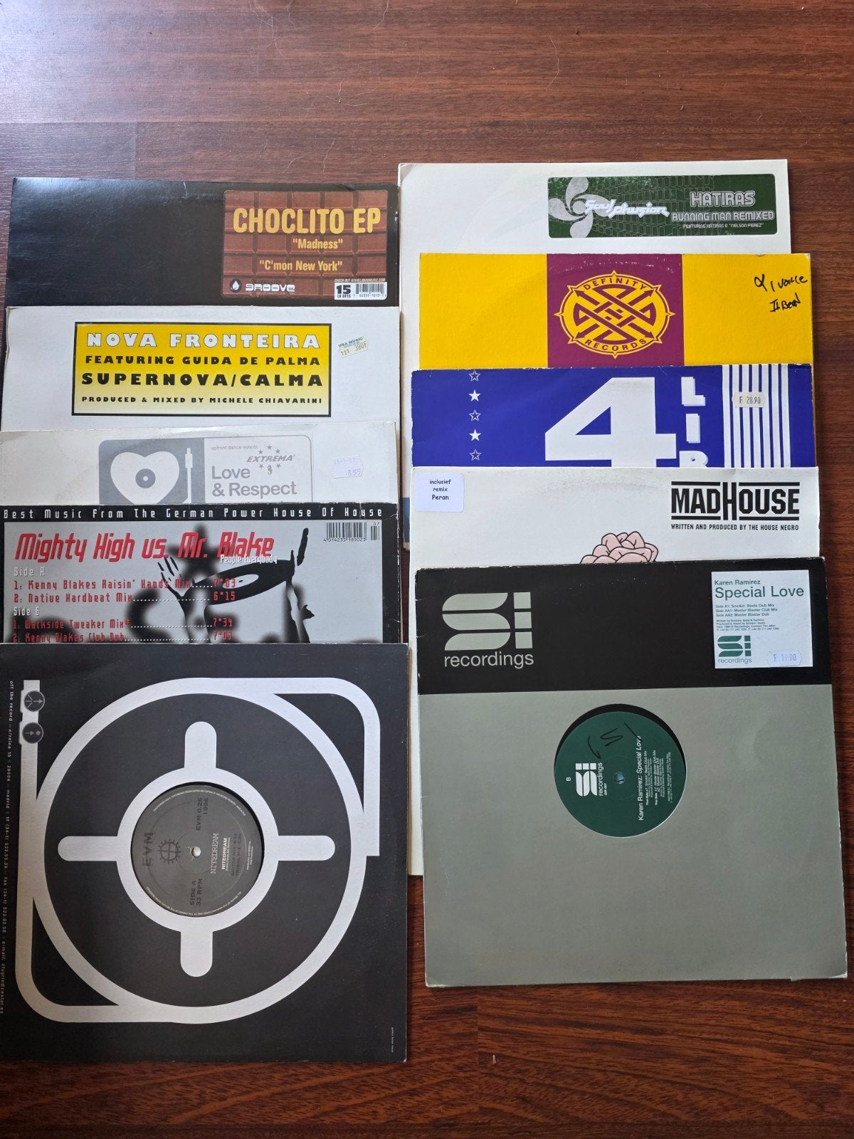 Pakketje house vinyl 10x, Verzenden, Gebruikt, 12 inch